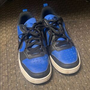Nike Dual-Tone Black and Blue Athletic Shoes. Youth size 7